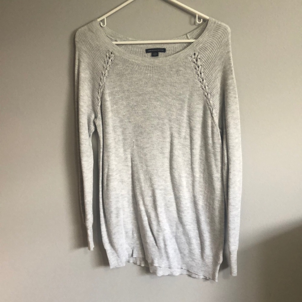 Gray sweater
